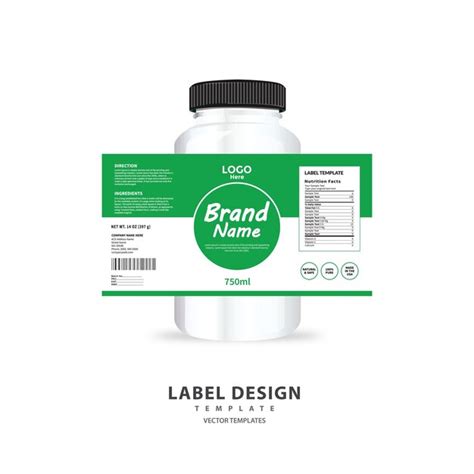 Premium Vector Label Template Design