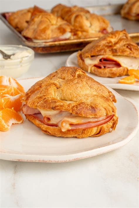 Baked Ham And Cheese Croissants The Schmidty Wife