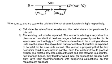 Solved A Counter Flow Double Pipe Heat Exchanger With As Chegg