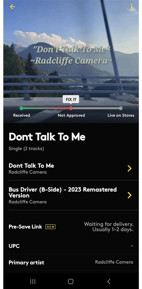 My release isnt approved but it isnt showing any ways to fix it : r/AMUSEIO