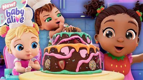 Babys backen eine große Torte BRANDNEUE Baby Alive Episode