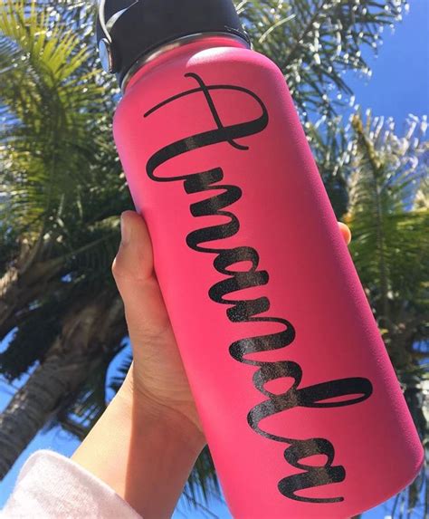 Hydroflask Name Decal Diy Water Bottle Water Bottle Custom Hydro Flask