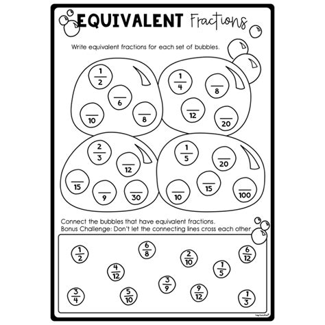 Equivalent Fractions Worksheet Top Teacher