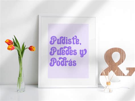 Latina Wall Art Pudiste Puedes Y Podr S Spanish Art Latinx Etsy