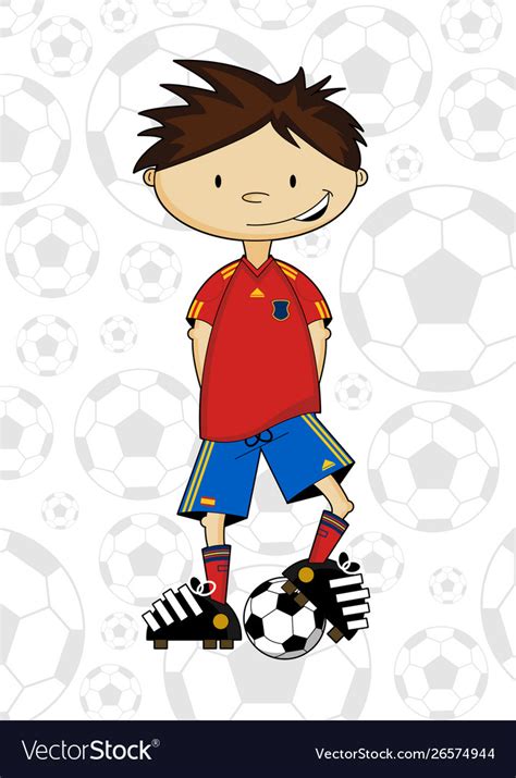 Cartoon soccer player Royalty Free Vector Image