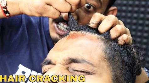 Asmr Hair Cracking By Indian Barber Satisfying Head Massage With 3d