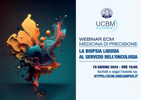 19 06 2024 ECM GRATUITO Online Campus Biomedico La Biopsia Liquida Al