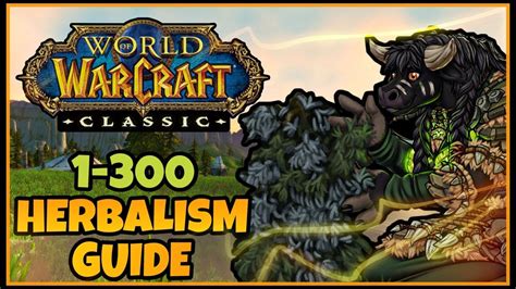 Classic Wow Herbalism Guide 1 300 Leveling Classic Wow Professions Guide Youtube