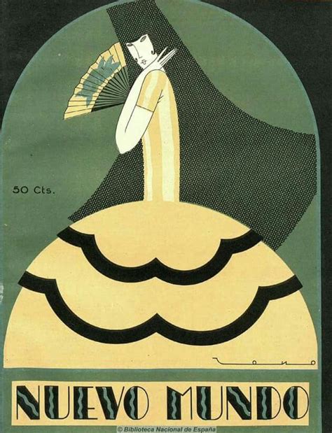 Cover Illustrations For Spanish Magazine Nuevo Mundo Art Deco