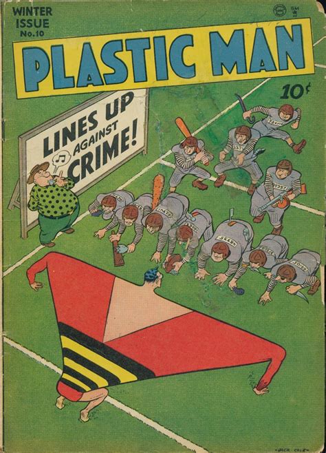 Comic Book Covers » Plastic Man #10, Winter 1948, cover by Jack Cole