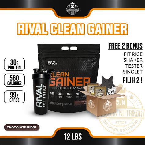 Jual Rival Nutrition Clean Gainer 12 Lbs Shopee Indonesia