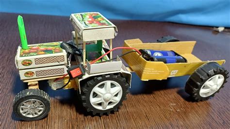 How To Make Mini Tractor With Matchbox Dc Motor Matchbox Sai Tractor