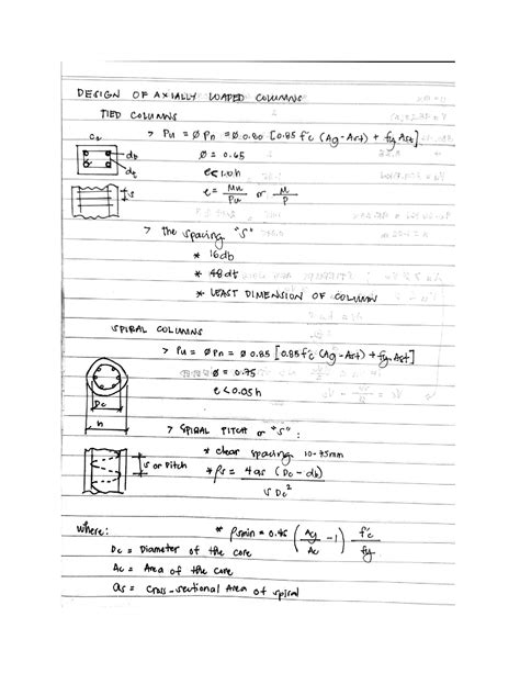 SOLUTION Reinforced Concrete Design Of Axially Loaded Columns Studypool