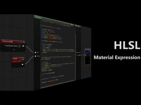 UE4 UE5 Using Material Custom Node Shadertoy In HLSL Material