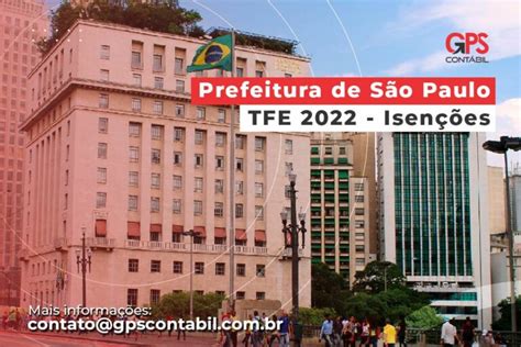 Prefeitura De S O Paulo Tfe Isen Es Gps Cont Bil