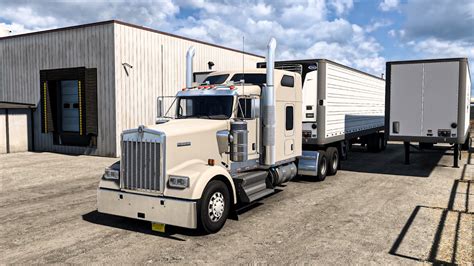 247mi Kenworth W900 Transports Empty Pallets American Truck Simulator
