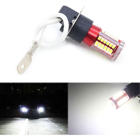 Sunshinee Çift H3 4041 Smd 57 LED Ampuller Xenon Beyaz 6000K Araba Sis