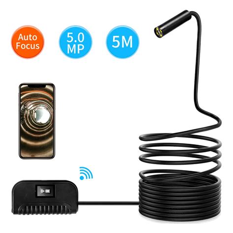 Wifi Endoskop Kamera 109A 5 0MP Multifunktionale Ultra HD Auto Fokus