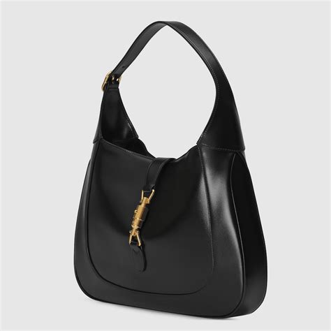 Sac Paule Jackie Taille Moyenne En Cuir Noir Gucci Fr