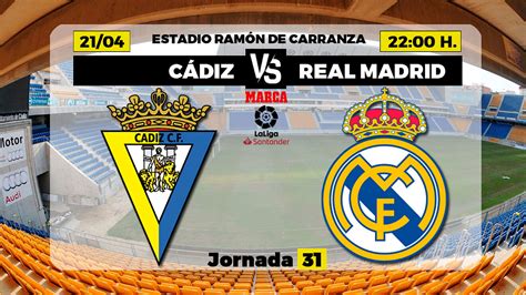 La Liga Cádiz Real Madrid Horario canal y dónde ver en TV hoy el