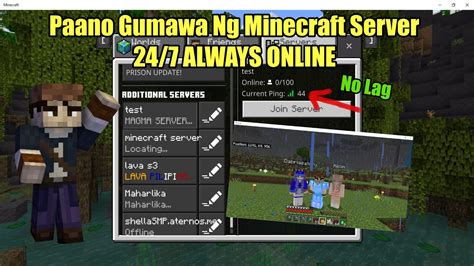 Paano Gumawa Ng Server Sa Minecraft No Lag Youtube