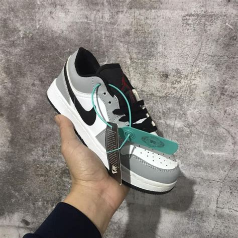Mua Giày sneaker JORDAN cổ thấp các màu Hot trend nam nữ Giày sneaker JD đen xám xanh cam