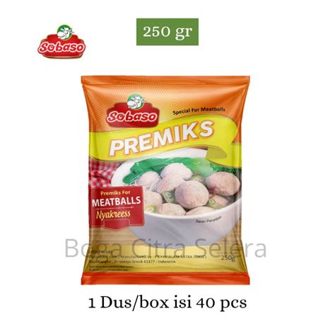 Jual Sobaso Tepung Bakso Premiks Nyakres G Dus Shopee Indonesia