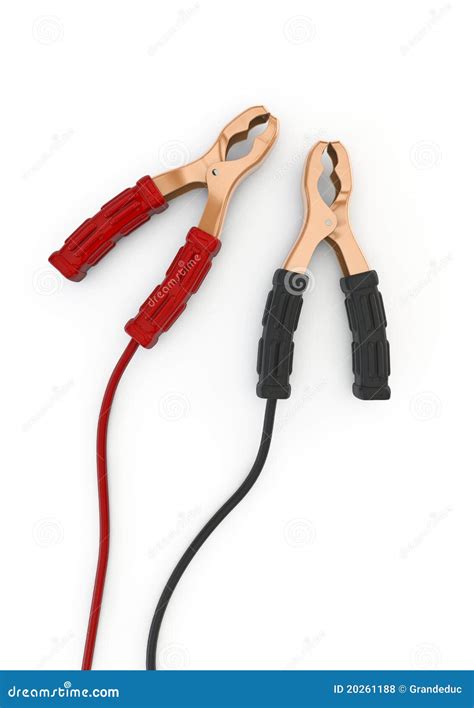 Booster cables stock illustration. Illustration of white - 20261188