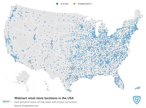 Map Of Walmart Locations In USA | Printable Map Of USA