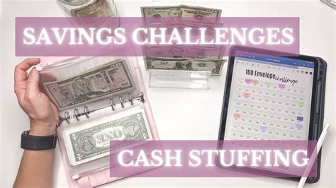 Savings Challenges 2022 Cash Stuffing Cash Envelopes Youtube