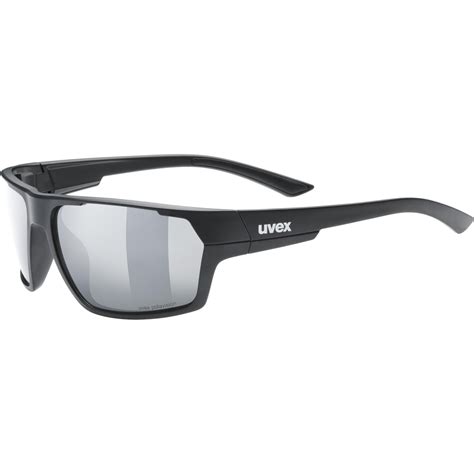 Uvex Gafas Sportstyle P Black Matt Polavision Mirror Silver