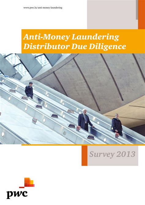 Pdf Anti Money Laundering Distributor Due Diligence Pwc · Anti Money Laundering Distributor