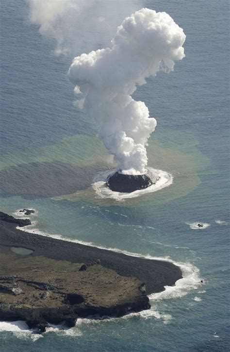 Underwater Volcanic Eruption Gives Birth To New Island Off Japan