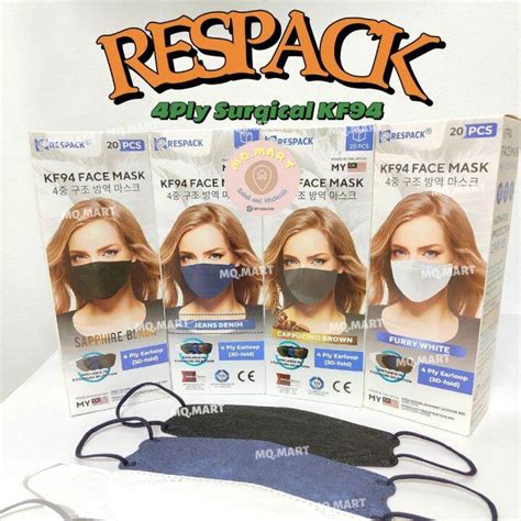 Respack Kf Surgical Ply Face Mask Made In Malaysia Lazada