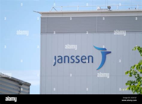 A Logo Of Janssen Pharmaceutical Companies Of Johnson And Johnson Is