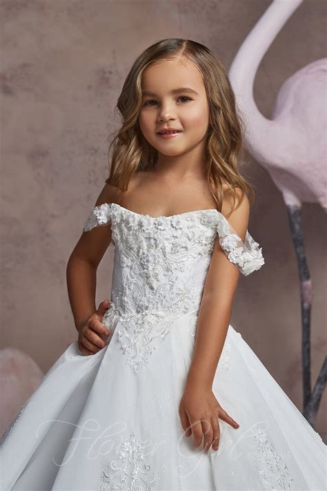 White Flower Girl Dress Lace Flower Girl Dress Girls Easter Etsy