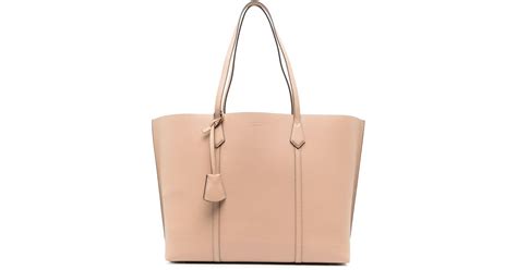 Sac Cabas Perry Triple Compartiment Tory Burch En Coloris Neutre Lyst