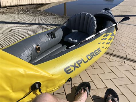 First day out with the Intex Explorer K2. Everything fit in my trunk ...