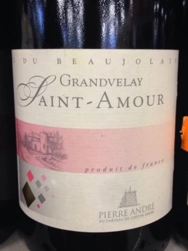 Pierre André Saint Amour Grandvelay Vivino US