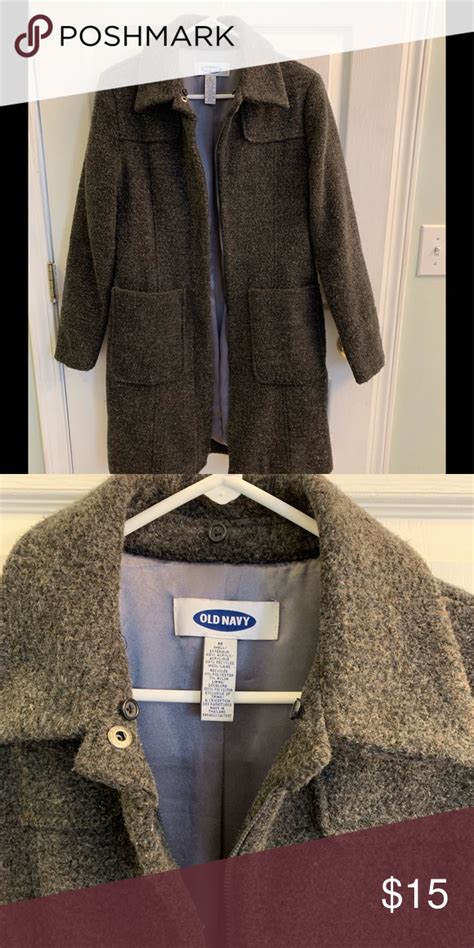 Old Navy Gray Long Coat