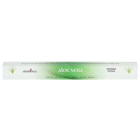 Set Of 6 Packets Of Elements Aloe Vera Incense Sticks Conscious