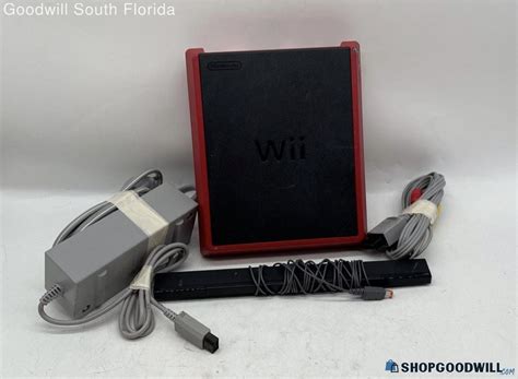 Nintendo Wii Mini Rvl 201 Red Gaming Home Console Power On Not Further