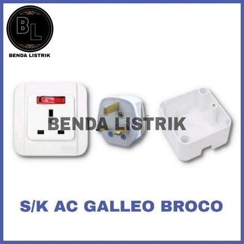 Jual Stop Kontak Ac On Off Complete White Galleo Broco Stop Kontak