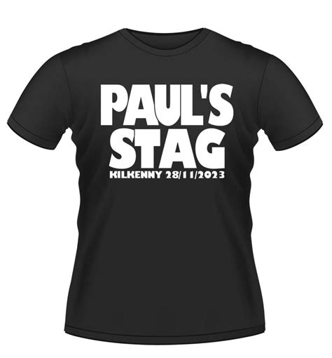 Personalised Stag Party T Shirt