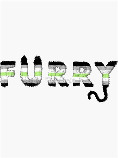 Agender Furry Logo Sticker For Sale By Kizzyslugs Redbubble