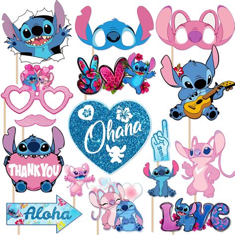 Buy Stitch Party Decorations Photo Booth Props Lilo And Stitch Party