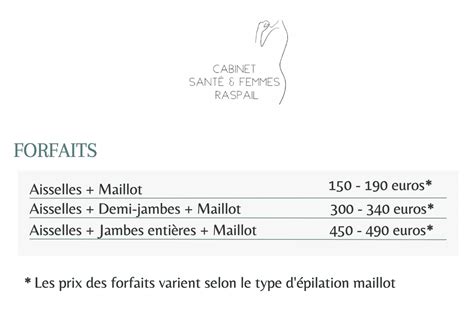 Nos Tarifs Pour L Pilation D Finitive Au Laser L Epilation Laser Paris