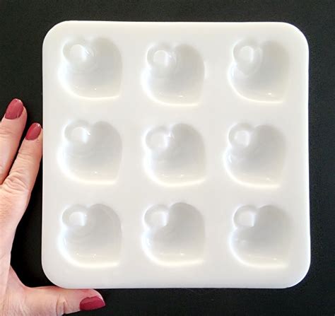 Nine Puffy Hearts Pendant Silicone Mold Au Ebay