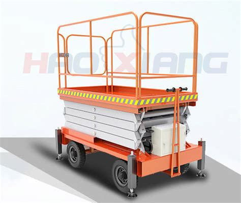 Towable Man Lift Trailer Mounted 220v Power Mobile Man To Lift Electric