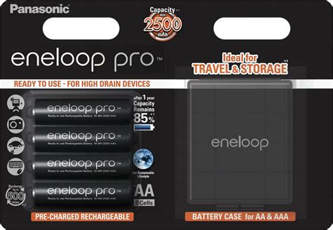 Panasonic Eneloop Pro With Battery Case Aa